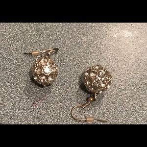 Silver ball earrings